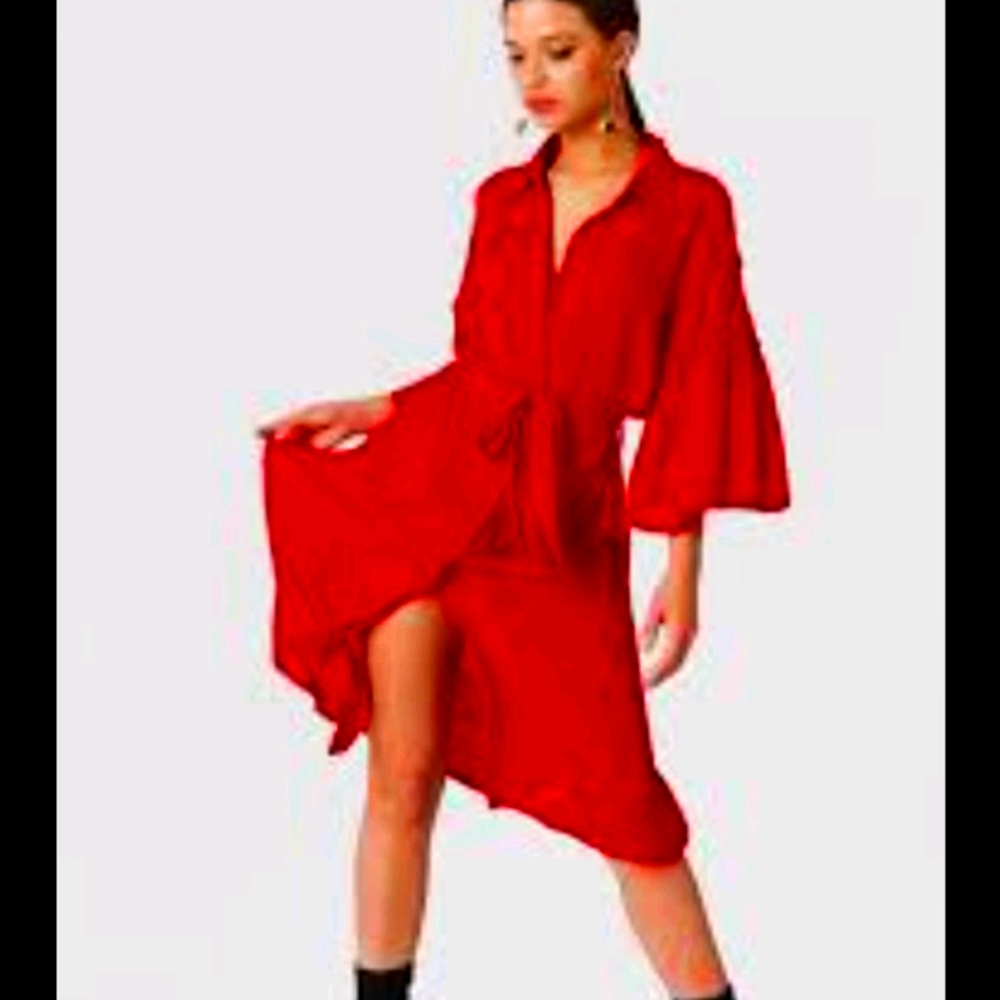 Elegant Ruffled Sleeve Dress/Tunic Brand New With Tags Tunic/dress with …